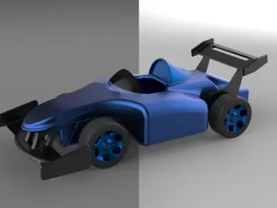 Racing car f1 3D print model