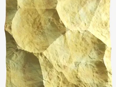 81-RockPanel sandstone wall art 3D model