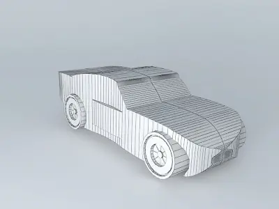 auto paper car Free 3D model