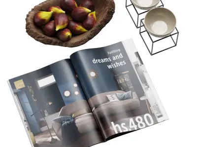 Coffee table decor 01 3D model