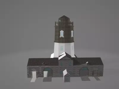 Fire depot Ust-Kamenogorsk 18th century 3D model
