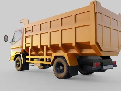 Mitsubishi Fuso Canter Dump Truck 3D model