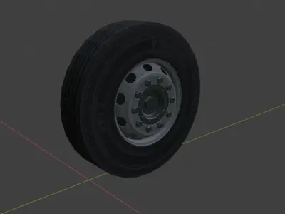 Truck wheels 3D model