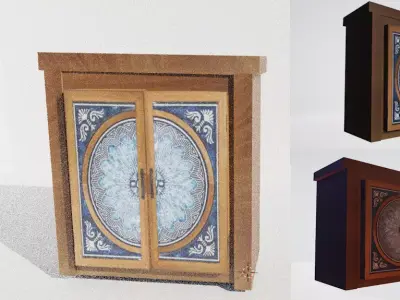 Cabinet Two Free low-poly 3D model