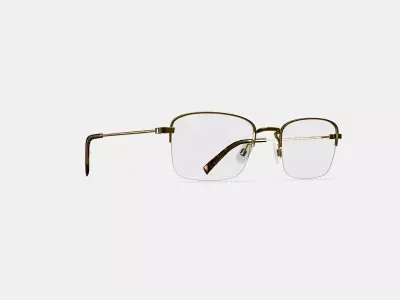 Armando Eyeglasses in Polished Gold 3D model