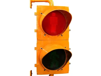 Traffic Light For Pedestrian 3D model