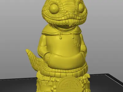 Chinese New Year 2025 Wood Snake 3D model