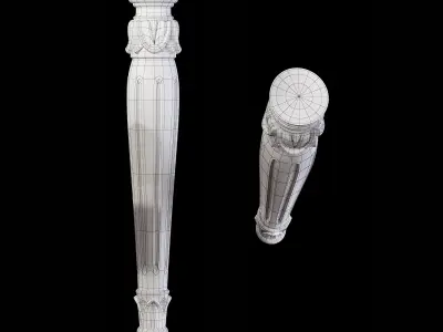 Classic leg 001 3D model