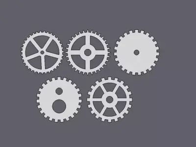 Gears - DIY - SteamPunk Free 3D print model