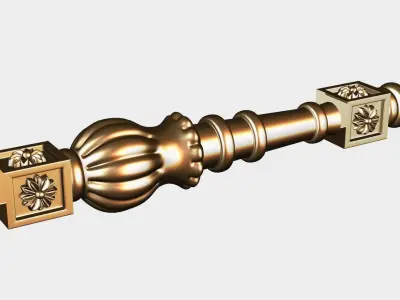 Carved decor for cnc 77 3D model