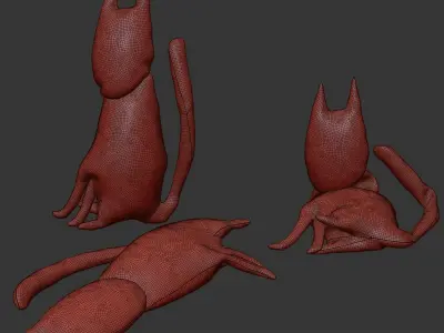 kids cat toy 10 3D model