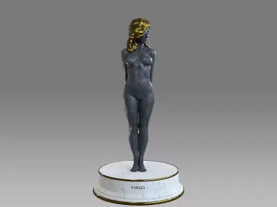 Zodiac Sign Female Virgo Low-poly 3D model