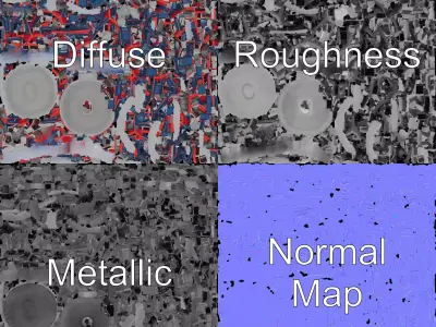 Circular Arena Architecture model pack Low-poly 3D model