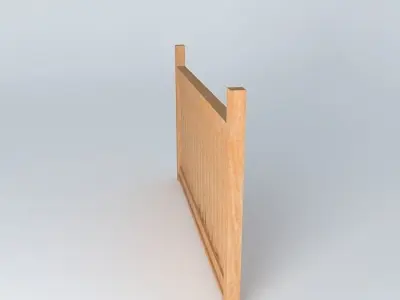 Fence section Free 3D model