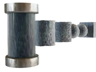 Sci-Fi Capsule and Virus Material Free low-poly 3D model