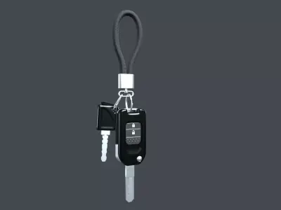 car key SUV Low-poly 3D model