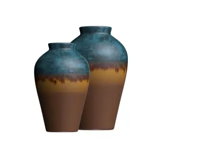 The Vases Set Of Three 3D model