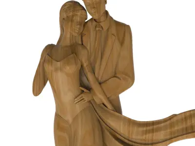 Carved picture frame STL 3D model 97
