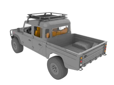 Land Rover defender 130 high capacity For TRX4  3D print model