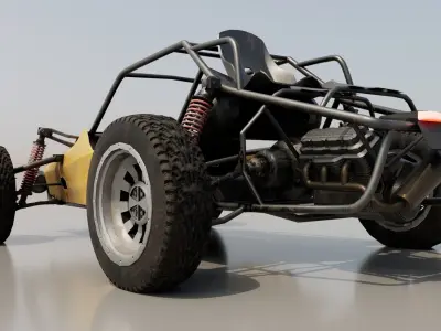 PUBG buggy with texture  3D model