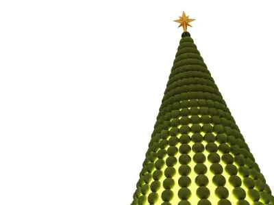Balls Christmas Tree 3D model