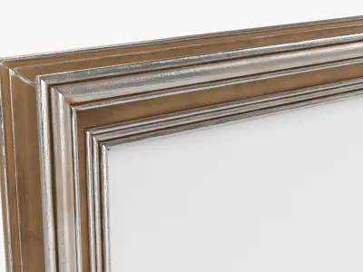 Frame square with picture 03 3D model