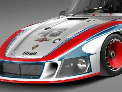 Porsche 935-78 MobyDick 3D model