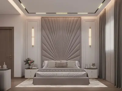Modern bedroom 3D model