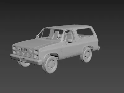 Chevrolet Blazer K5 1984 3D print model