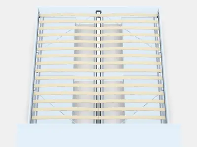 BRIMNES Bed frame w storage and headboard 9 Low-poly 3D model