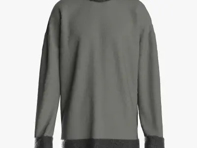 Male knit longsleeve 3D model