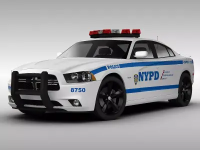 Dodge Charger NYPD Police Car 2013 3D model