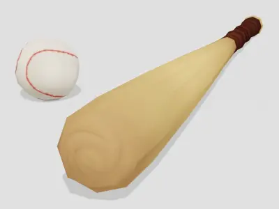 Baseball - Hand Painted 3D model