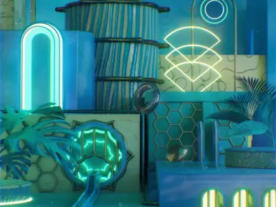 Confusion and Some Leaves - Abstract Art - DSZarts 3D model