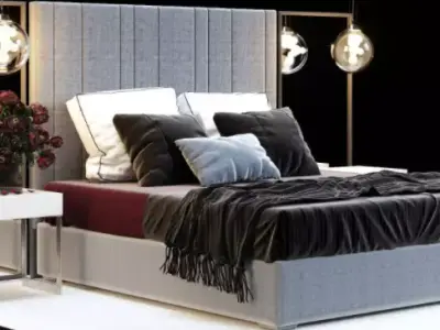 Neoclassic Bed  3D model