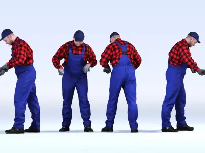 Dosch 3D - People - Factory Worker Vol 3 3D model