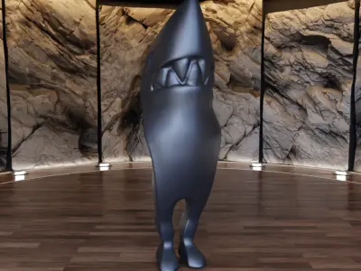 Hello I am Shark Sculpture Figure Fan Art Toy  3D print model
