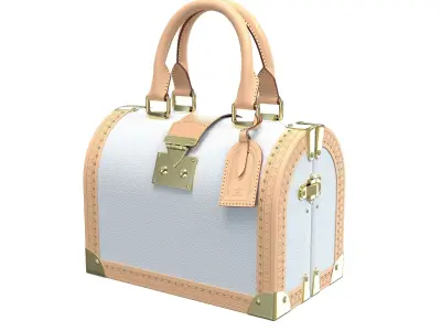 Louis Vuitton Speedy Trunk Bag Monogram Low-poly 3D model