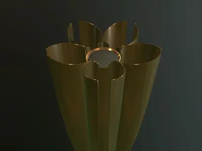 Tokyo 2020 Olympic Torch Low-poly 3D model
