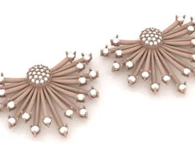 Sunny Earring 008 3D print model