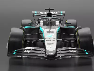 Mercedes F1 W16 2025 Formula 1 car PBR 3D model