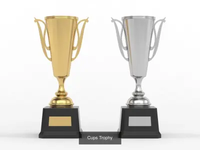 Gold Trophy Cup Collection