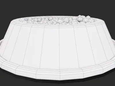 Dog Dish Low-poly 3D model
