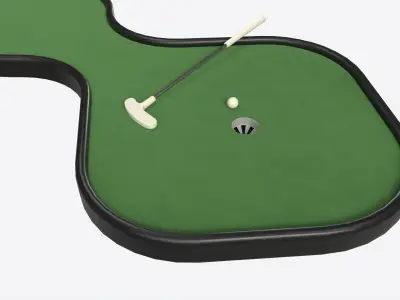 Miniature Golf Course 01 3D model