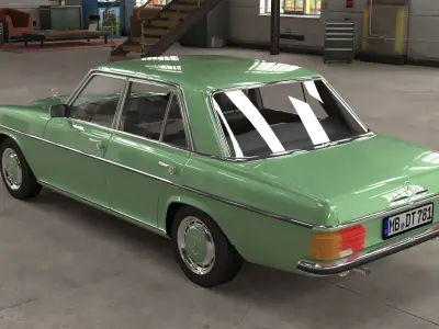 1968-1975 model Mercedes Benz W115 sedan car  3D model
