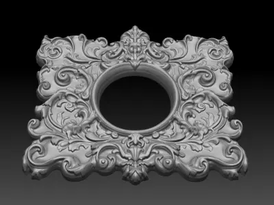 Bas relief Frame 240506 04 3D print model