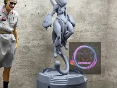 Cyber Mewtwo on Birth Chamber Capsule  3D print model