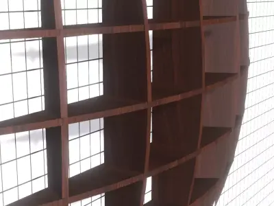 Wall showcase  Free low-poly 3D model