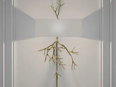 Global Views Twig Electrified wall sconce 3D model