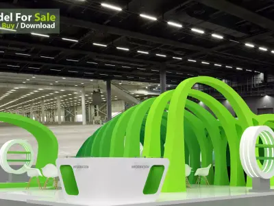 Exhibition design 3D model